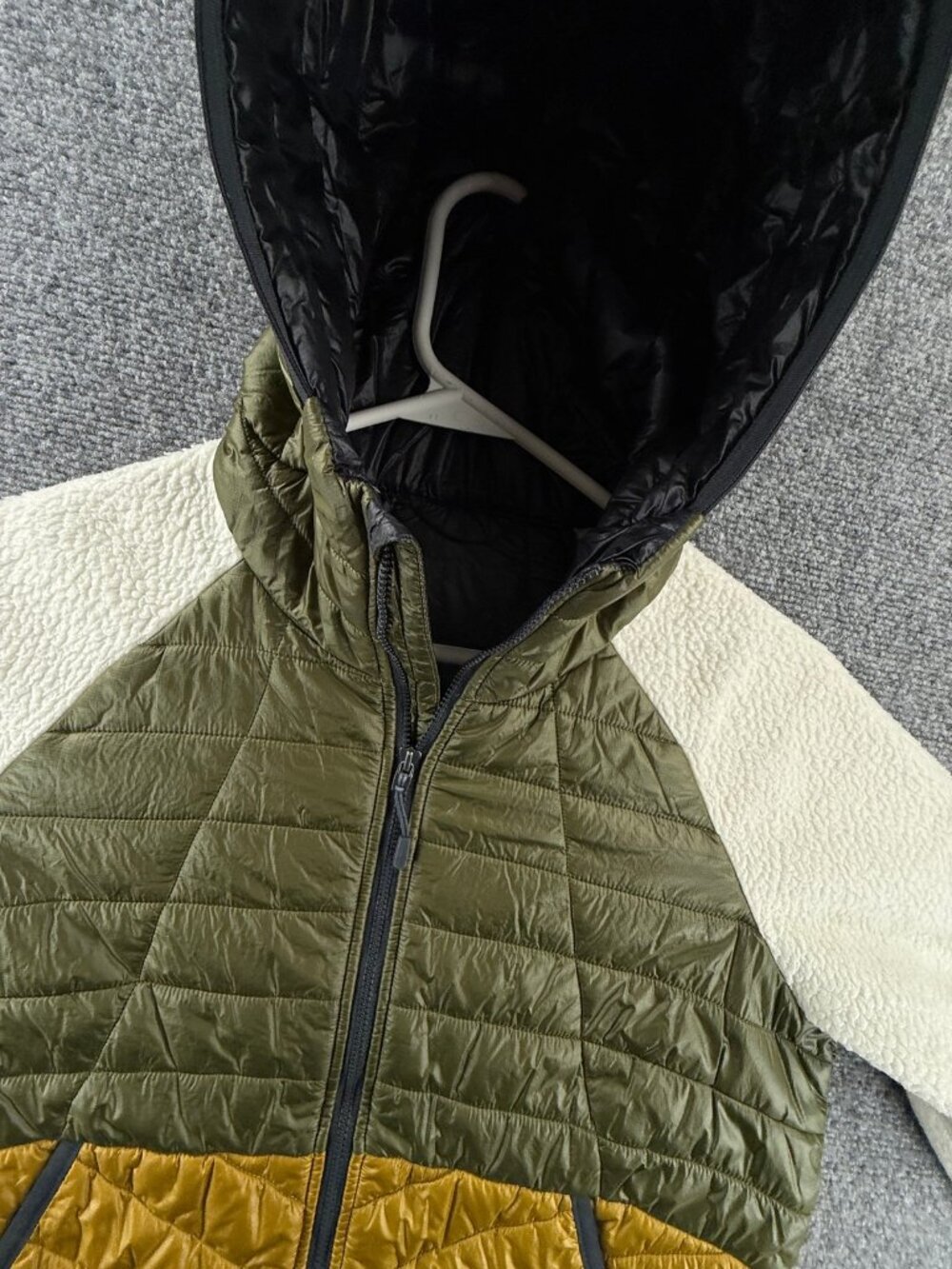 Mountain Hardwear Altius Green Small Nylon Puffer Fleece Jacket Womens Logo - Picture 4 of 16